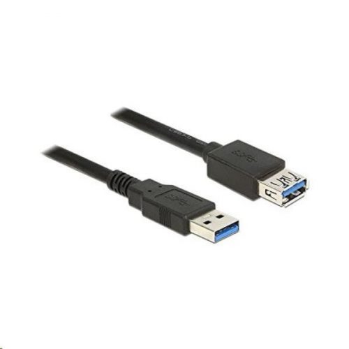 Delock 85055 USB 3.0 Type-A apa > USB 3.0 Type-A anya hosszabbító kábel, 1.5m, fekete