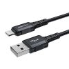 Acefast C4-02 USB-A - Lightning kábel, 1.8m, 2.4A, MFI engedélyes, fekete