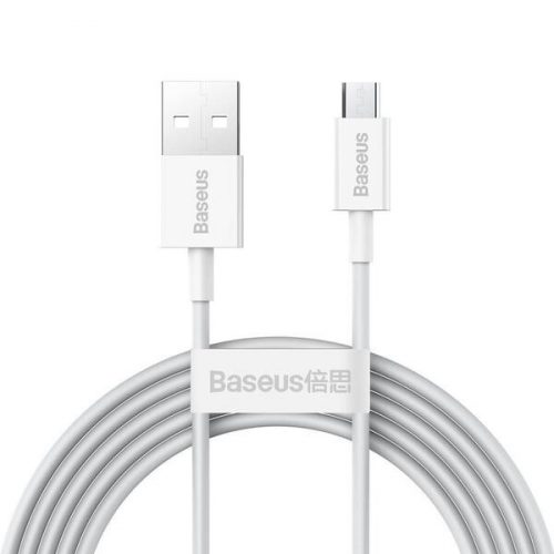 Baseus Superior Series USB-micro USB kábel, 2A, 2m, fehér (CAMYS-A02)