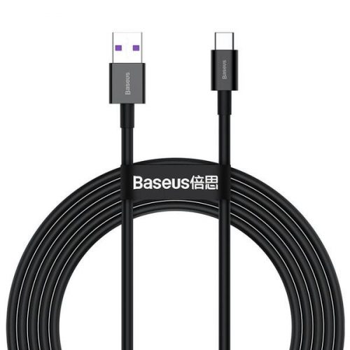 Baseus Superior USB-USB-C kábel, 66 W, 2m, fekete (CATYS-A01)