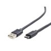 Gembird Cablexpert USB 2.0 AM --> Type-C (USB-C) 3m fekete /CCP-USB2-AMCM-10/