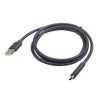 Gembird Cablexpert USB 2.0 AM --> Type-C (USB-C) 1.8m fekete /CCP-USB2-AMCM-6/