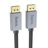 Hoco US04 Displayport - Displayport kábel, 1.4 / 8K, 60Hz, Ultra HD, 32Gbps, 1m, fekete