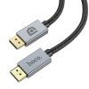 Hoco US04 Displayport - Displayport kábel, 1.4 / 8K, 60Hz, Ultra HD, 32Gbps, 1m, fekete