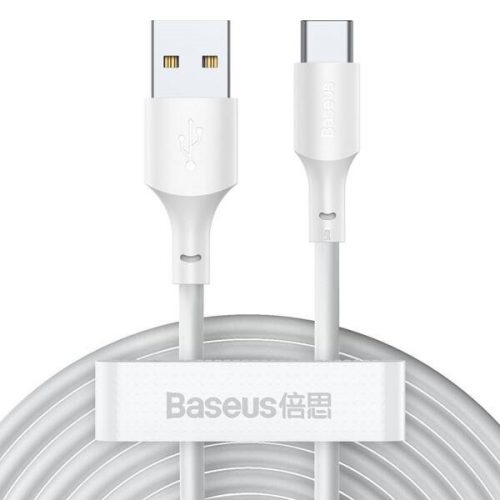 Baseus Simple Wisdom USB-USB-C kábel, 40W, 5A, 2db, 1.5m, fehér