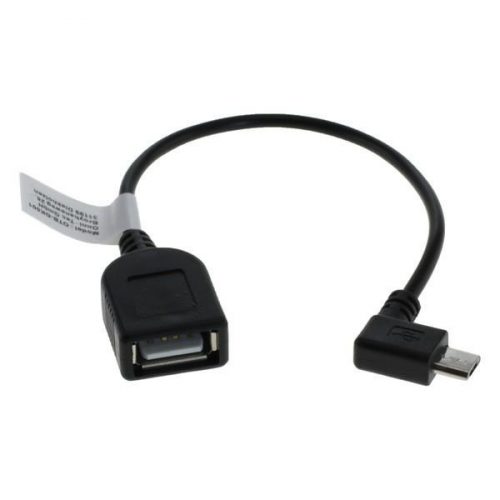 Micro USB OTG kábel (MicroUSB) Adapter L alakú hajlított