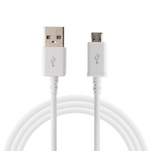 Micro USB kábel fehér (microUSB) 100cm (1m)