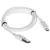 Micro USB kábel fehér (microUSB) 100cm (1m)